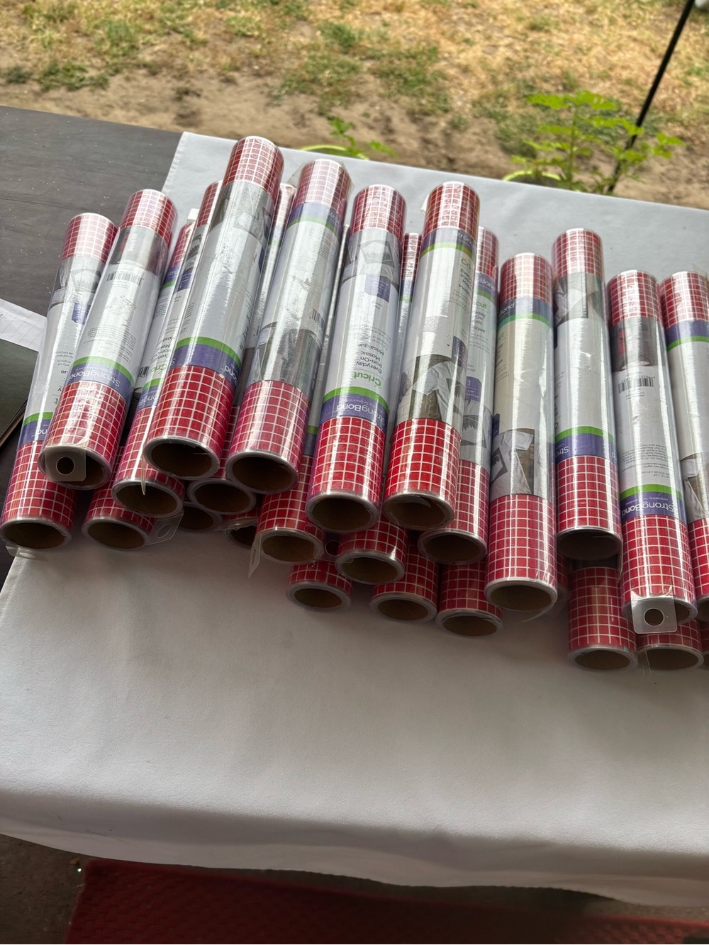 Cricut Transfer Tape Rolls - Clear with Red Grid bundle of 30 spools